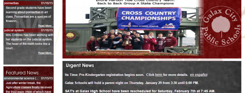 Galax City Public Schools - Portfolio Item